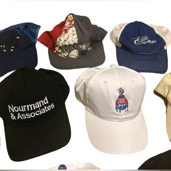 25 Vintage Hat Lot Snapbacks Baseball Caps Trucker Visor - Picture 10 of 16